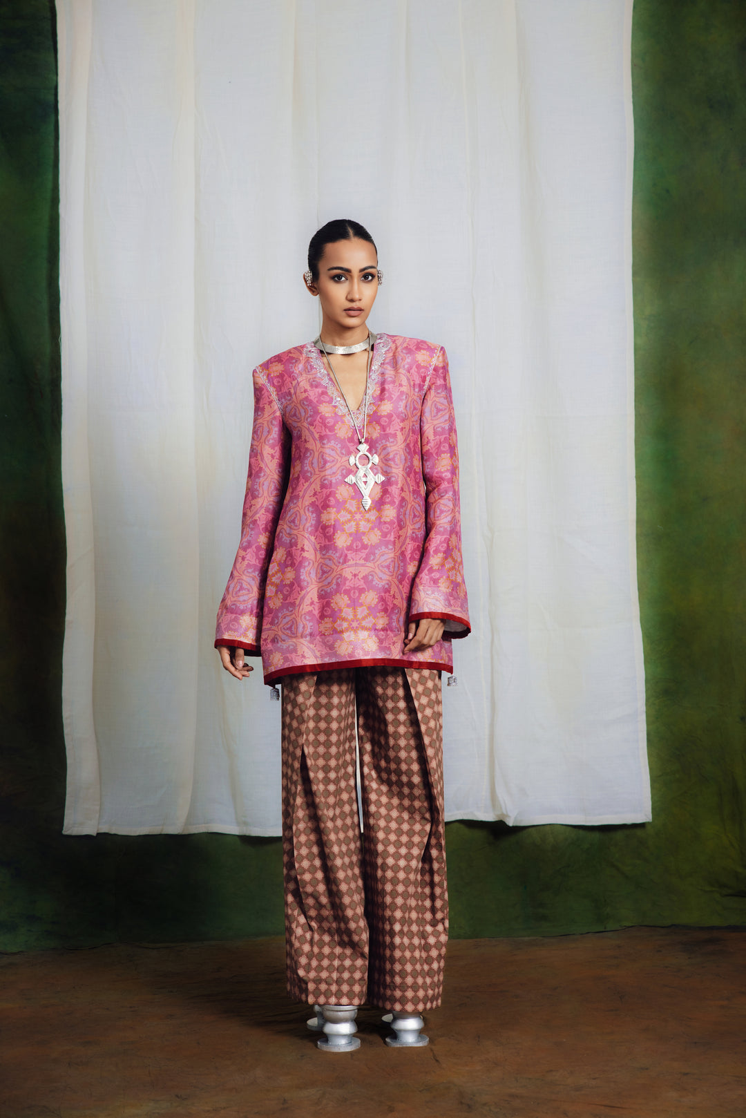 Farah Embllished Kurta Set-Kurta Set-Siddhartha Bansal
