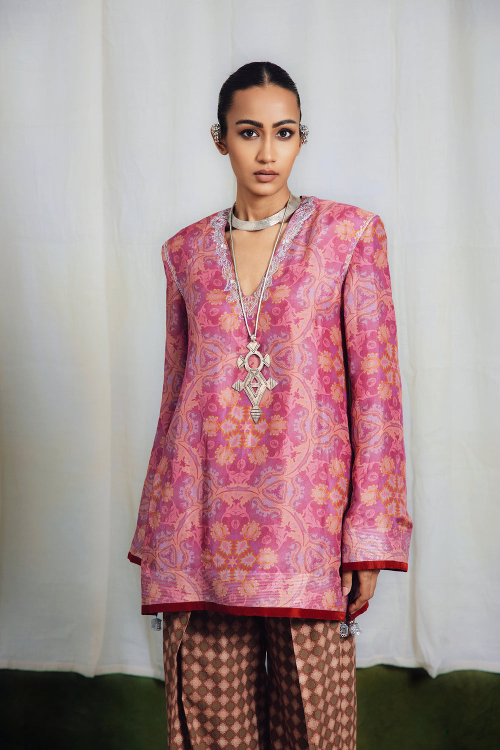 Farah Embllished Kurta Set-Kurta Set-Siddhartha Bansal