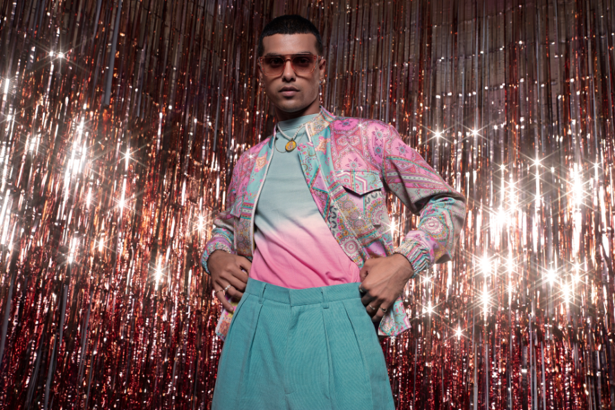 Ranveer Singh In Multi Colour Jacket-Mens Wear-Siddhartha Bansal
