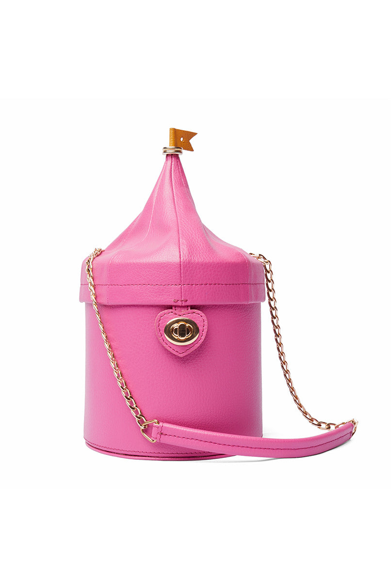Solid Pink Circus Tent Hand Bag-Bags-Siddhartha Bansal
