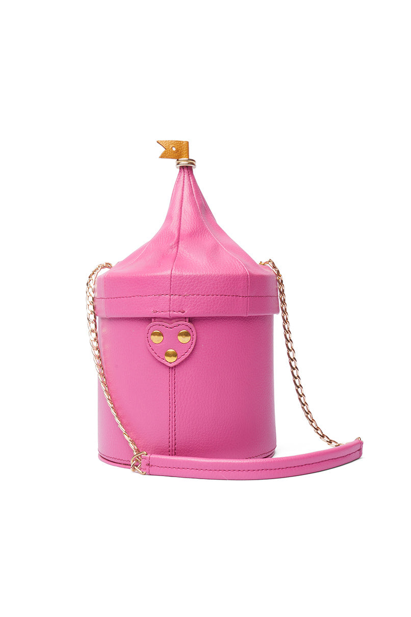 Solid Pink Circus Tent Hand Bag-Bags-Siddhartha Bansal