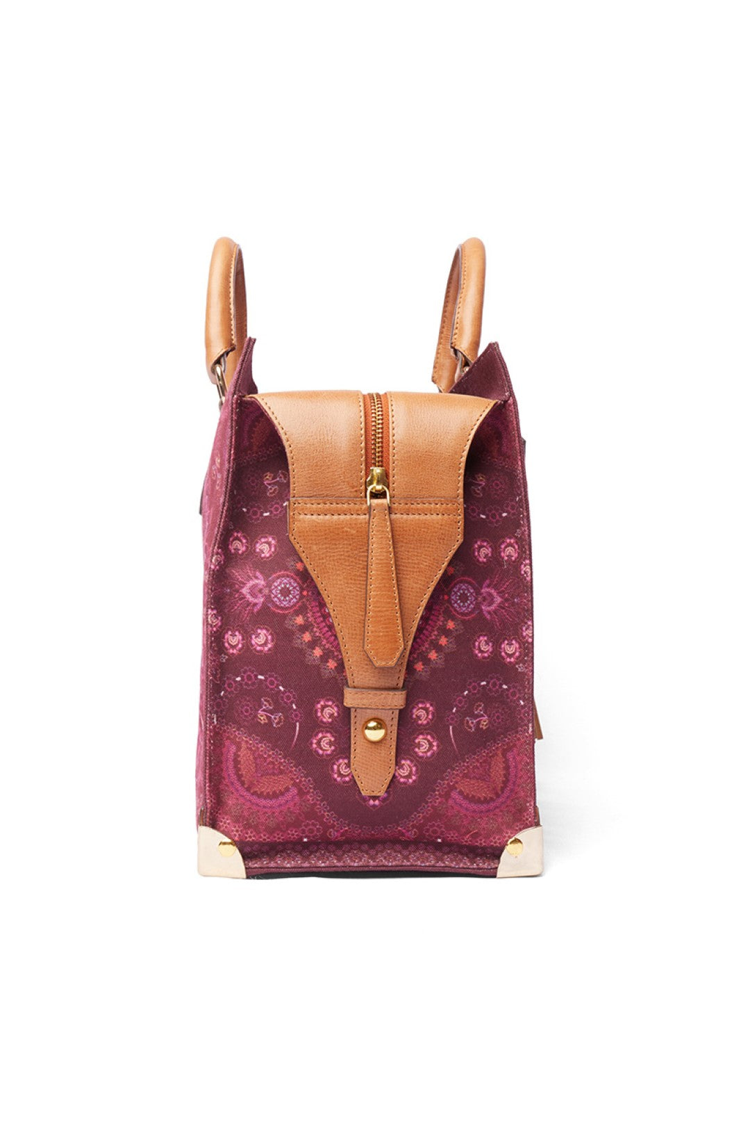 Red Lines Kaleidoscopic Hand Emb. Tote/ Travel Bag-Bags-Siddhartha Bansal