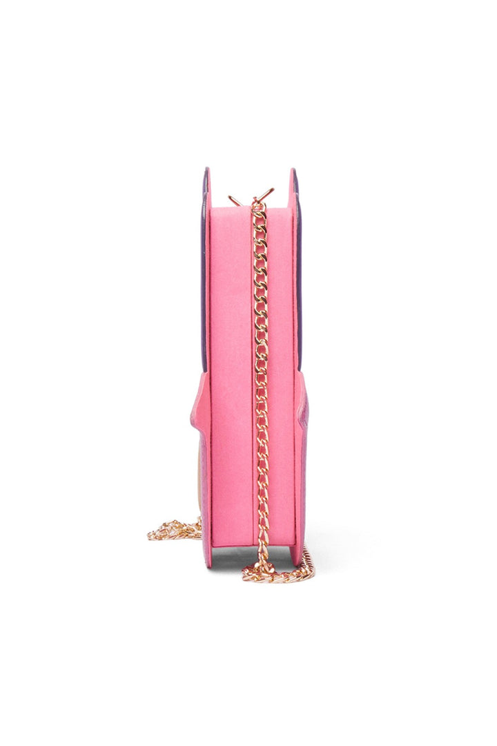 Solid Pink And Purple Humsa Hand Bag-Bags-Siddhartha Bansal