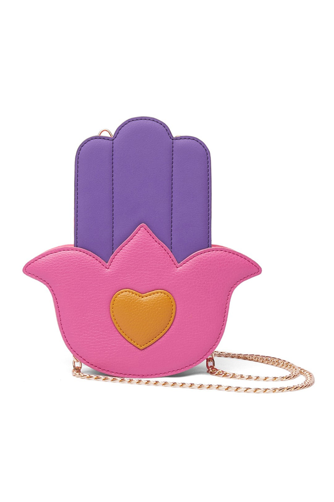 Solid Pink And Purple Humsa Hand Bag-Bags-Siddhartha Bansal