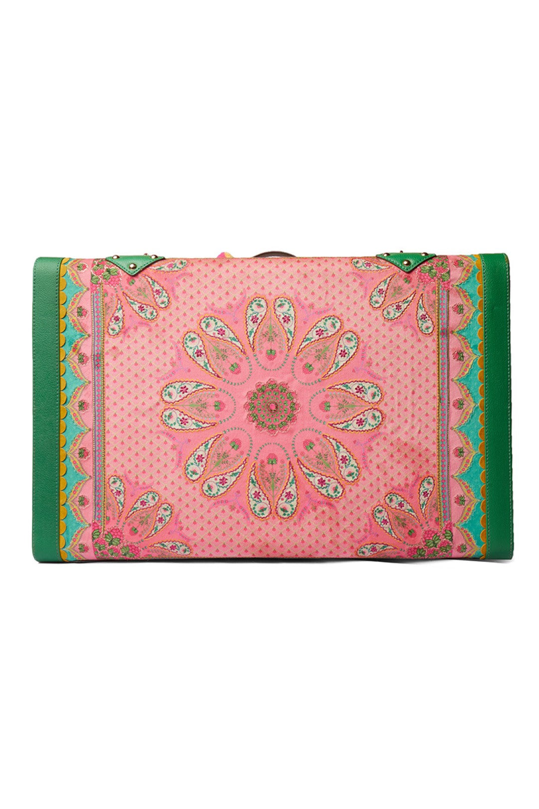 Pink Paisely Kaleidoscopic Embroidered Trunk-Bags-Siddhartha Bansal