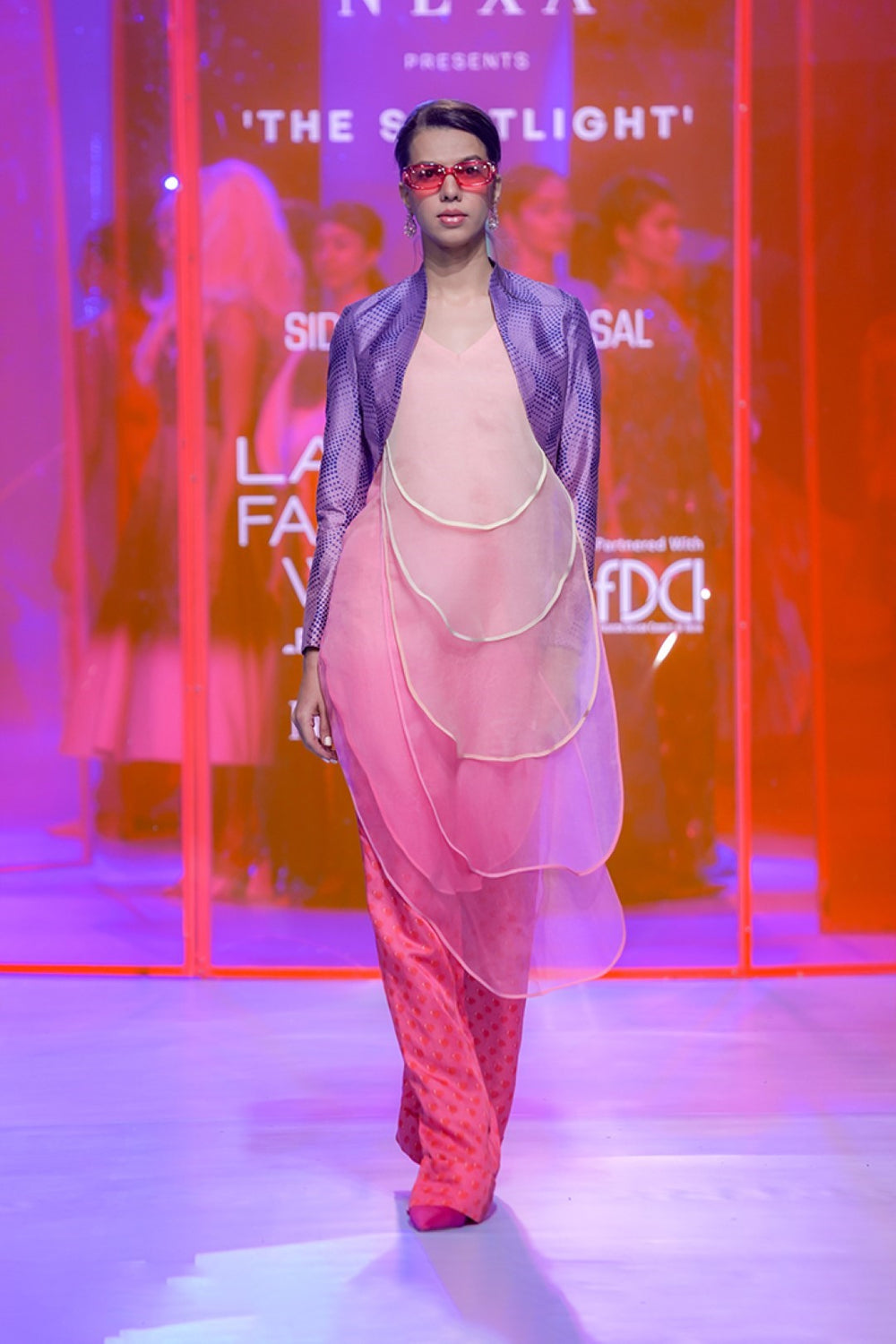 Layered Tunic Dress With Pants-Siddhartha Bansal