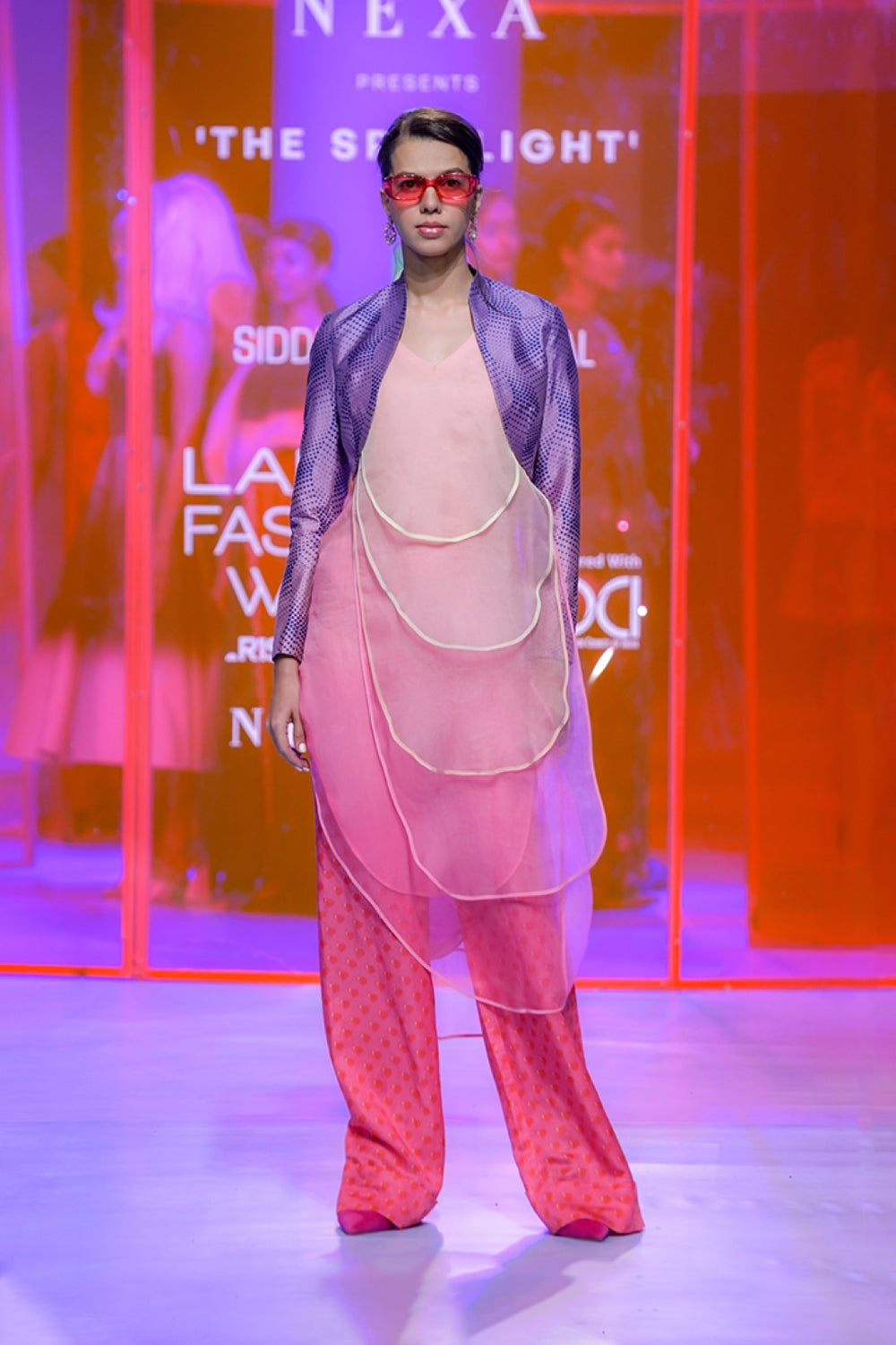 Layered Tunic Dress With Pants-Siddhartha Bansal