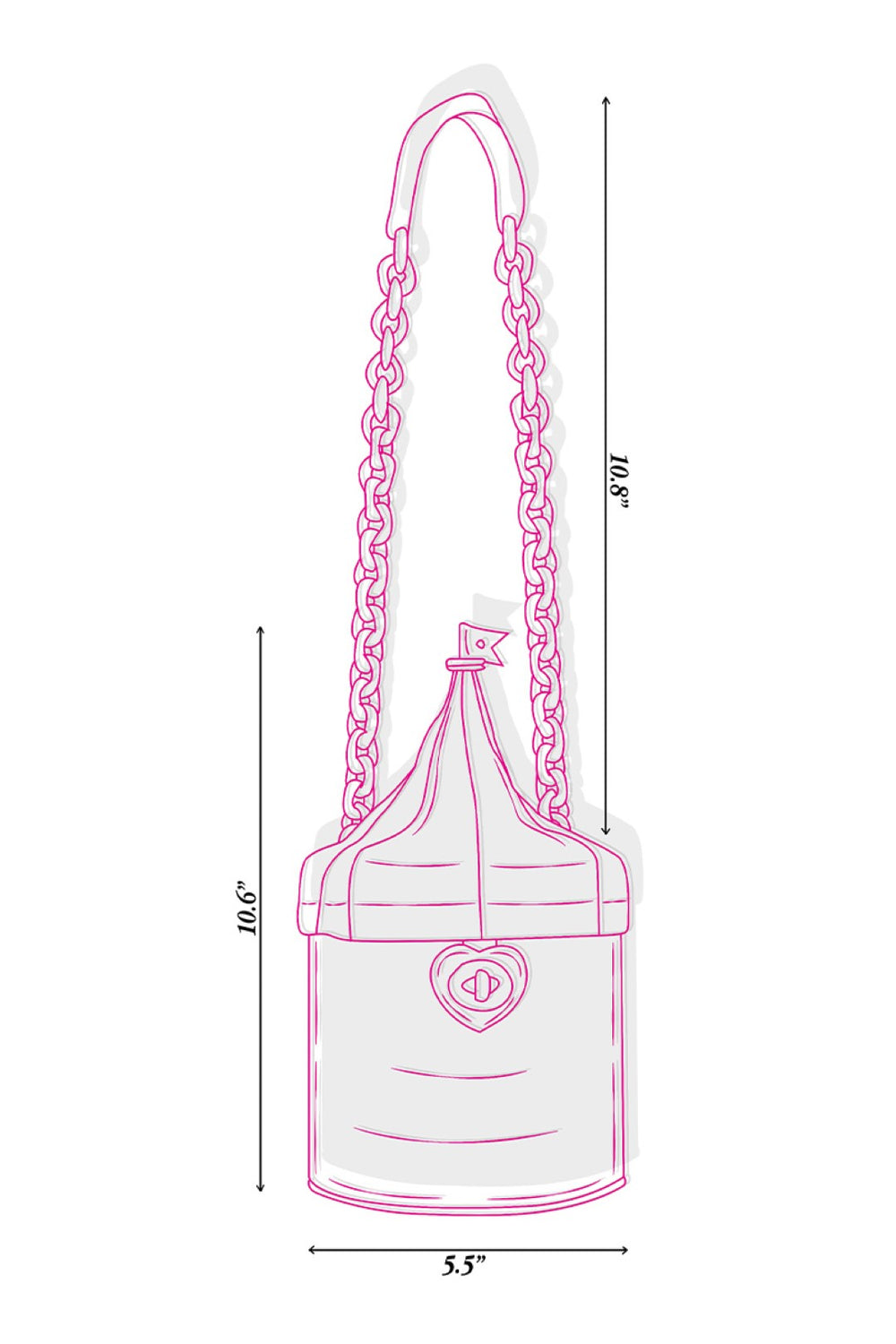 Red & White Circus Tent Embroiderd Hand Bag-Bags-Siddhartha Bansal