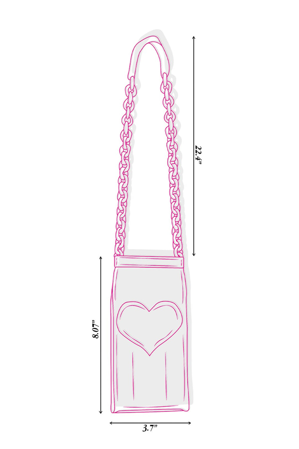 Pink Heart & Stripe Juice Can Bag-Bags-Siddhartha Bansal