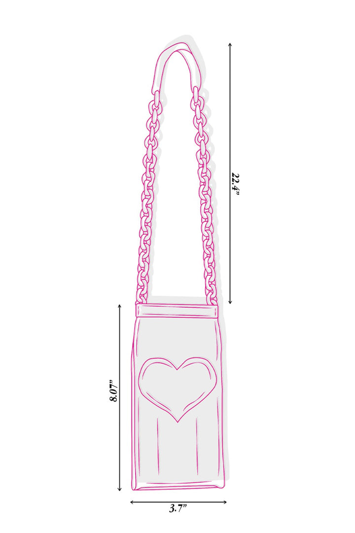 Pink Heart &amp; Stripe Juice Can Bag-Bags-Siddhartha Bansal