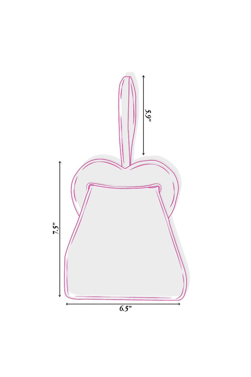 Pink Kaleidoscopic Emb. Heart Shape Hand Bag-Bags-Siddhartha Bansal