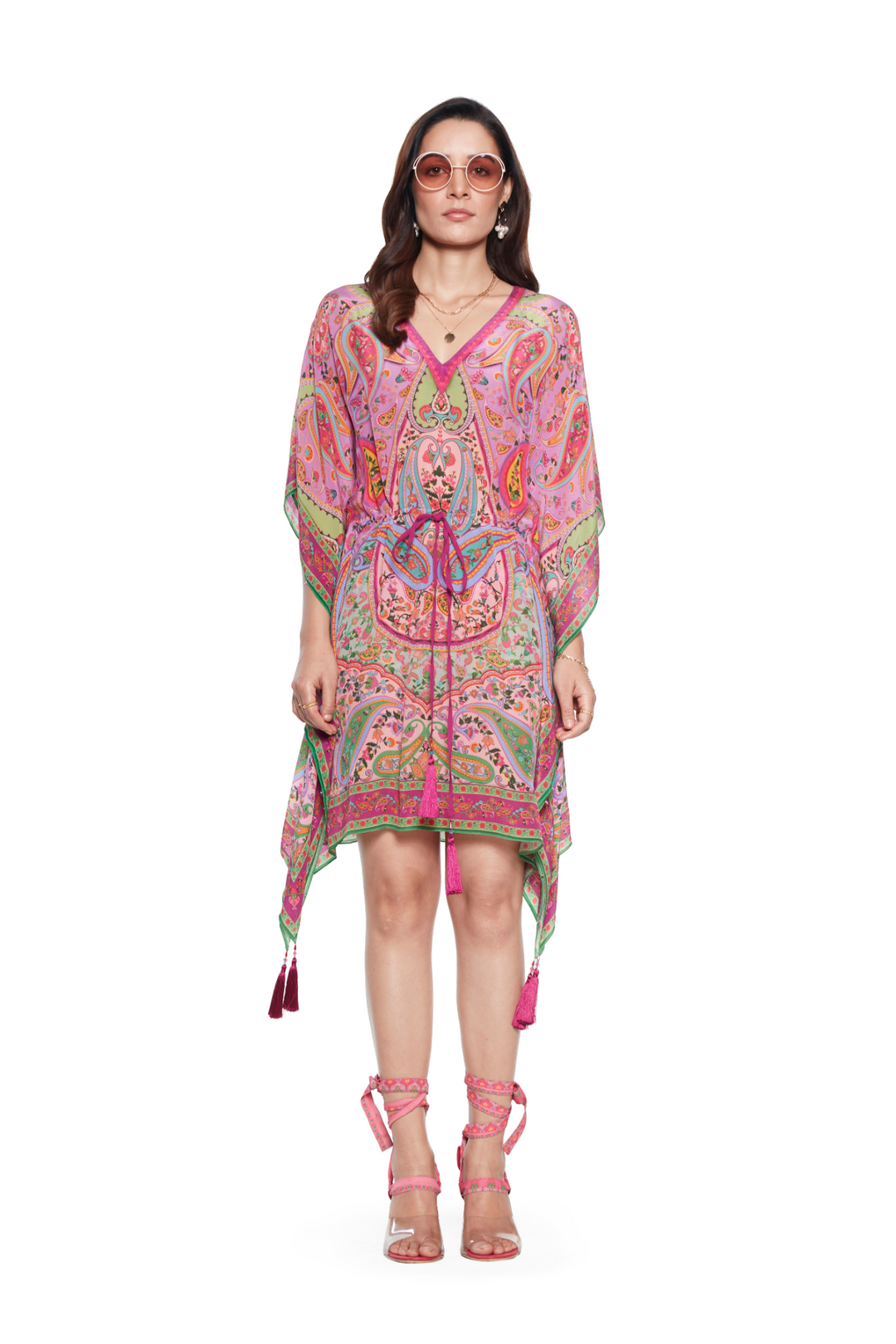Purple Paisley Kaftan-Kaftan-Siddhartha Bansal