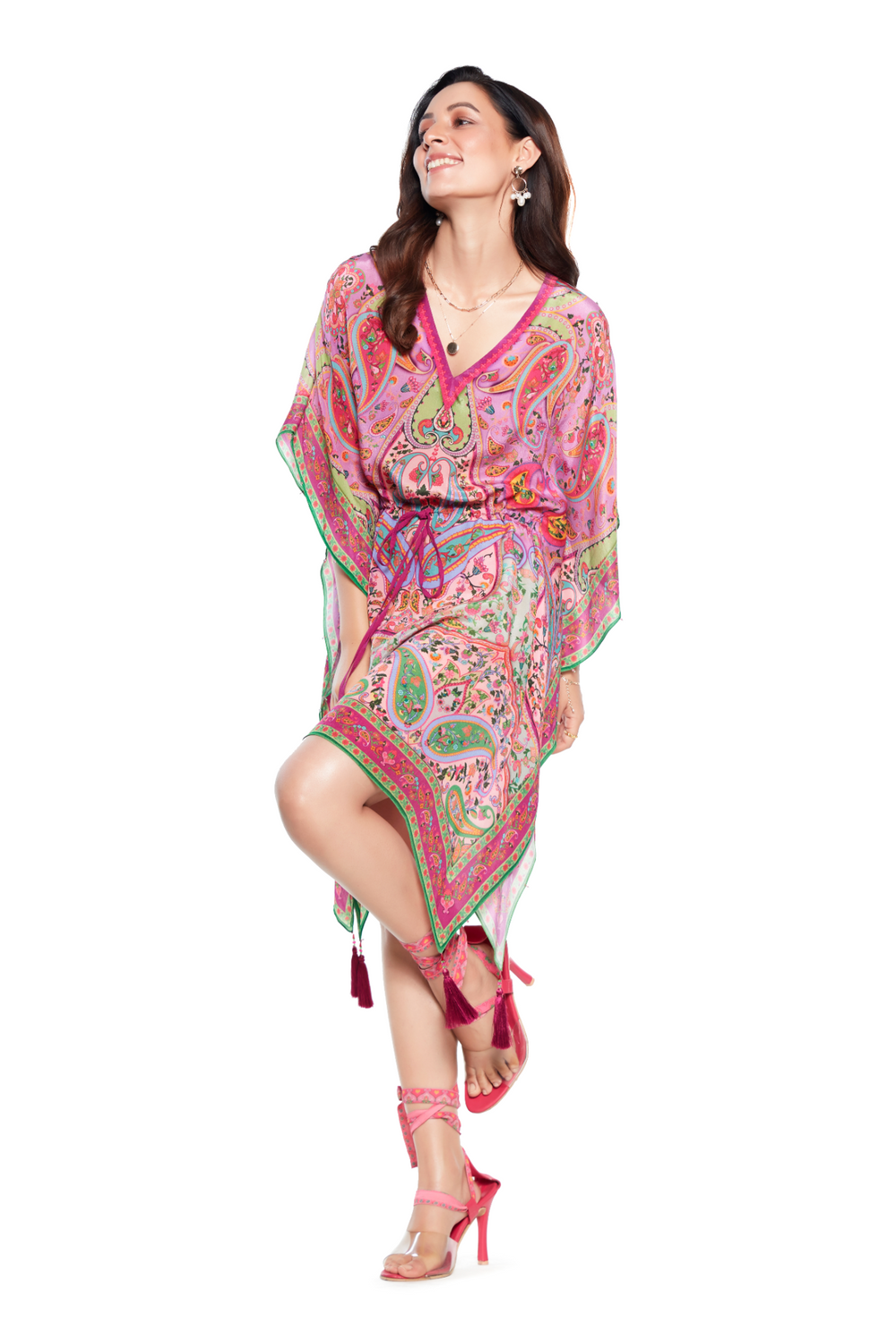 Purple Paisley Kaftan-Kaftan-Siddhartha Bansal