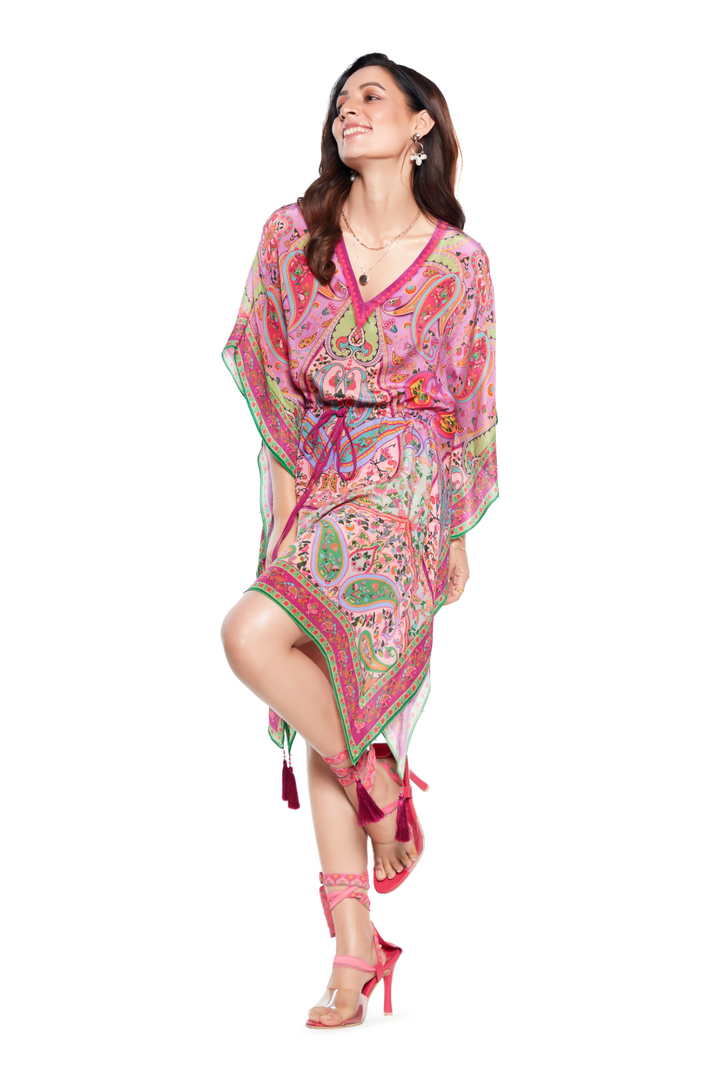 Purple Paisley Kaftan-Kaftan-Siddhartha Bansal