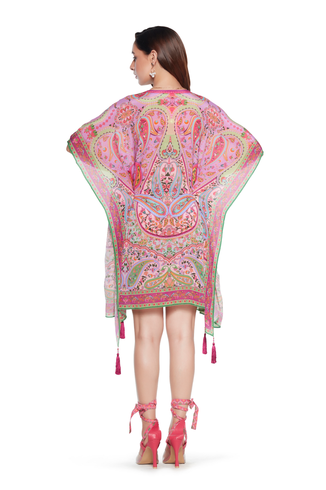 Purple Paisley Kaftan-Kaftan-Siddhartha Bansal