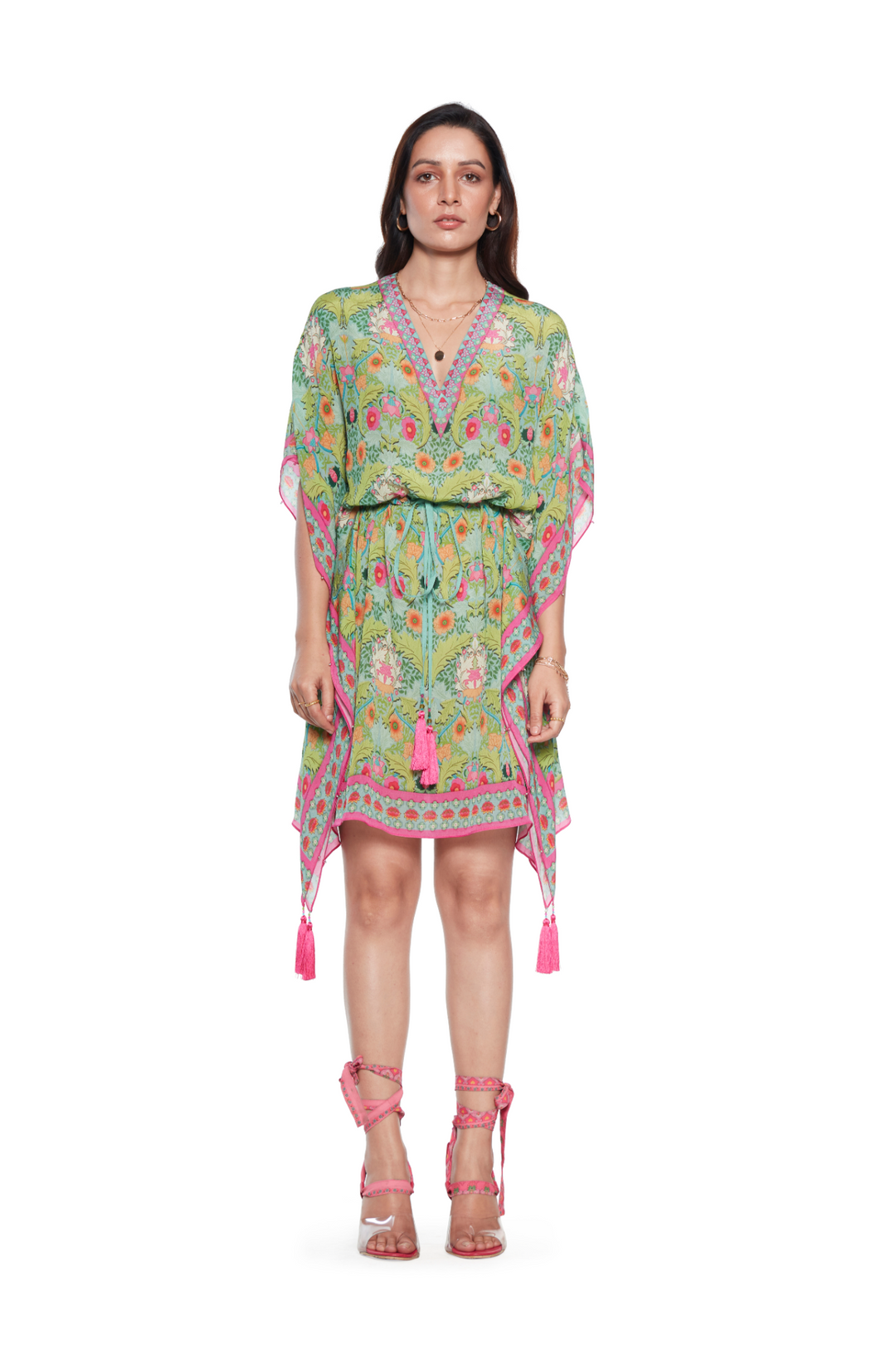 Green Bagh Kaftan-KAFTANS-Siddhartha Bansal
