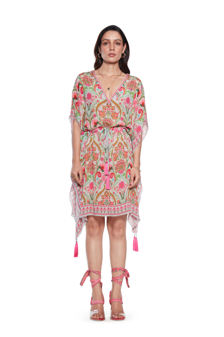 Grey Paisley Kaftan-Siddhartha Bansal