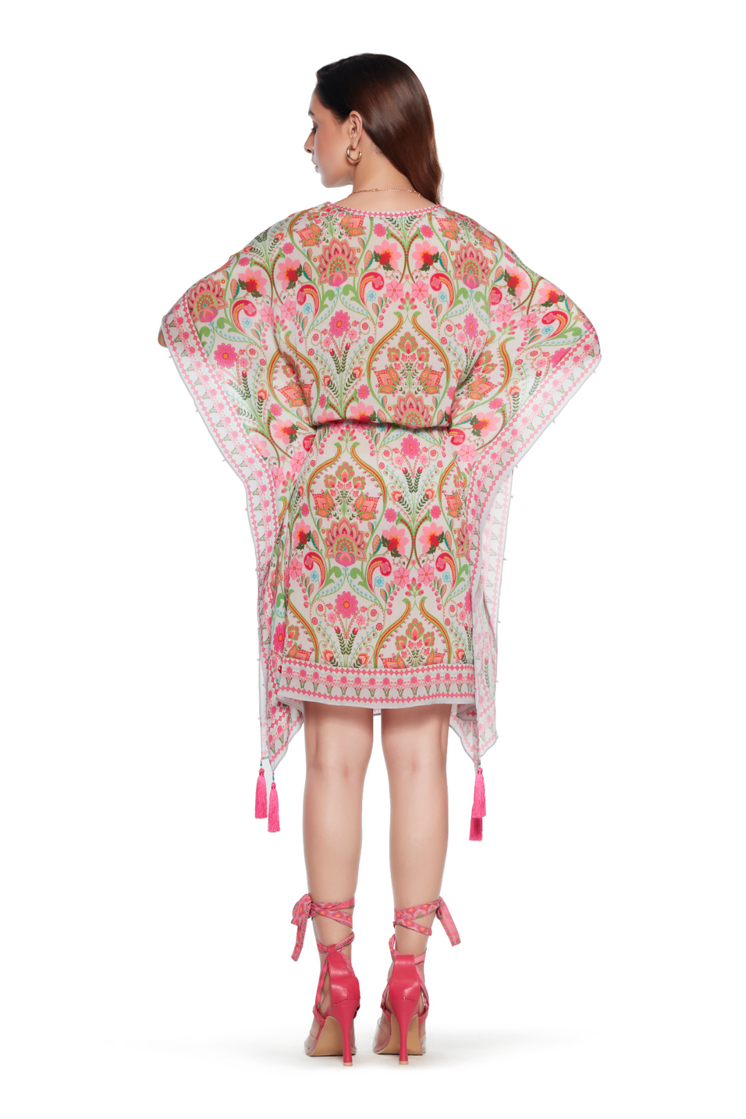 Grey Paisley Kaftan-Siddhartha Bansal