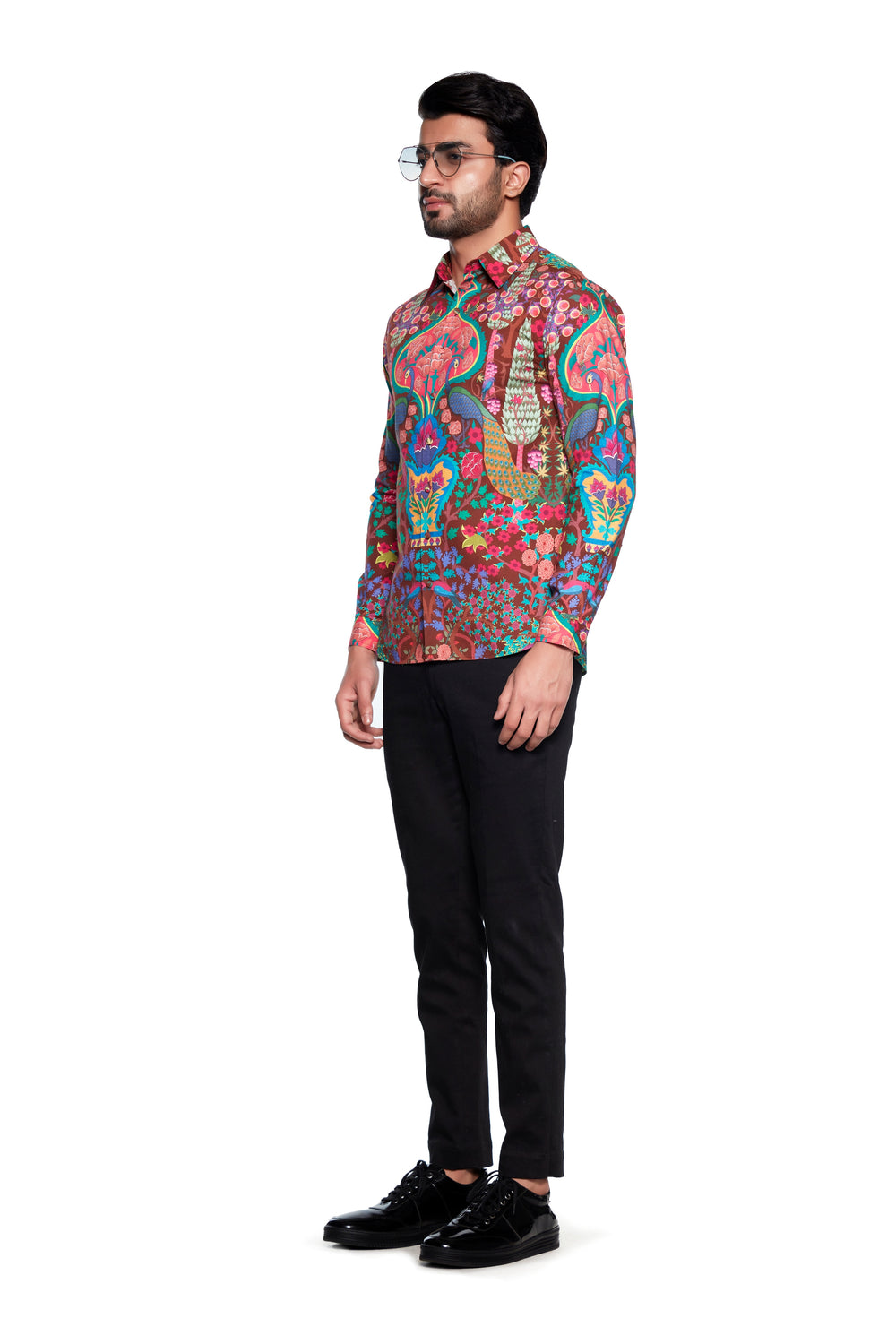 Brown Bagh Mens Shirt-Mens Wear-Siddhartha Bansal