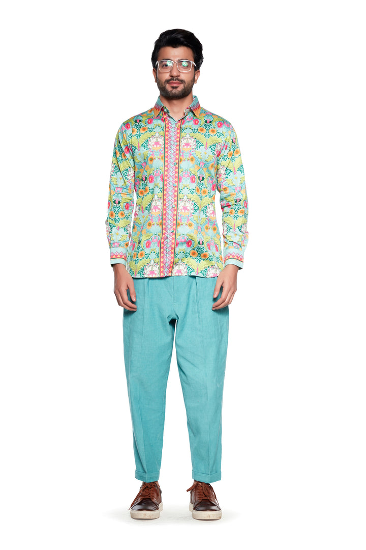 Green Bagh Mens Shirt-Mens Wear-Siddhartha Bansal