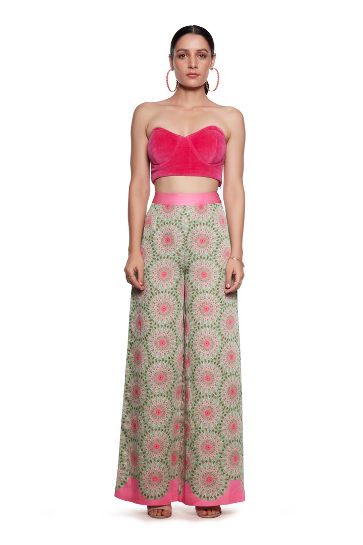 Green And Pink Pant-Pants-Siddhartha Bansal