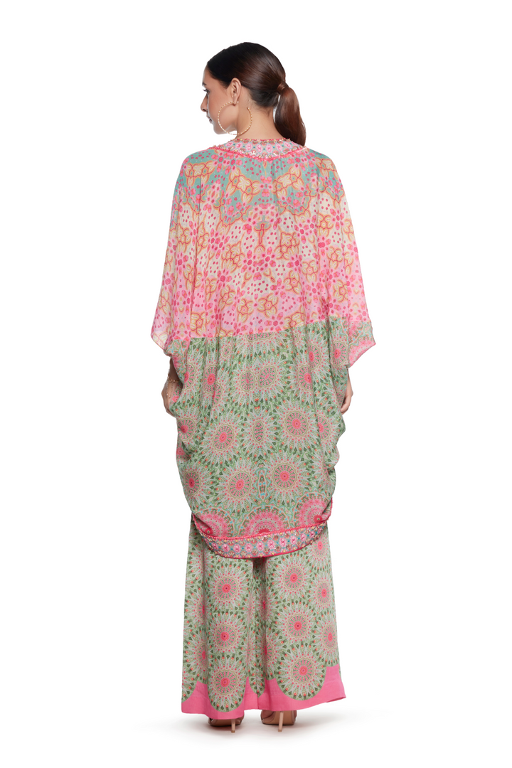 Pink And Green Shrug-SHRUGS-Siddhartha Bansal