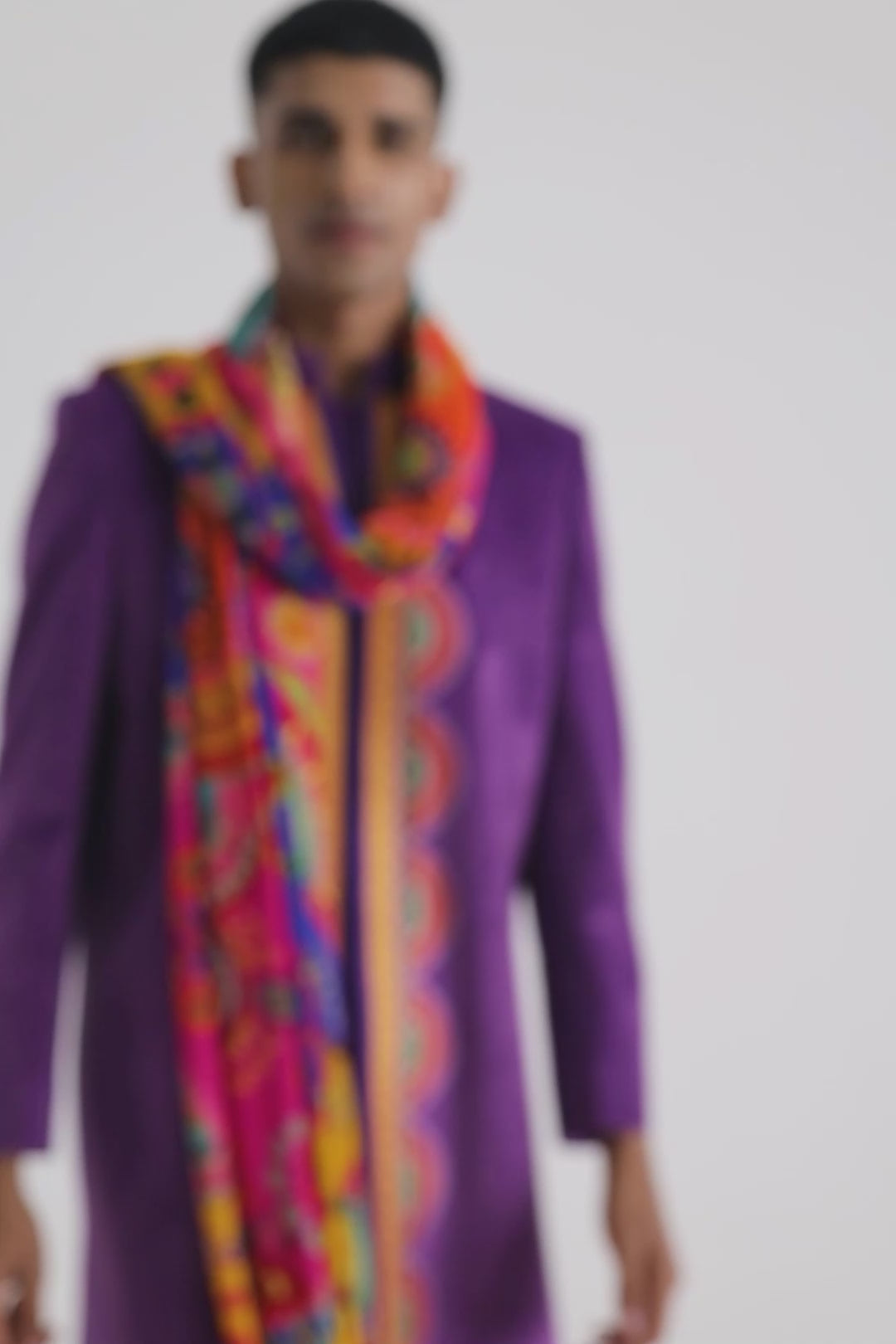 Sb Signature Purple Sherwani Set